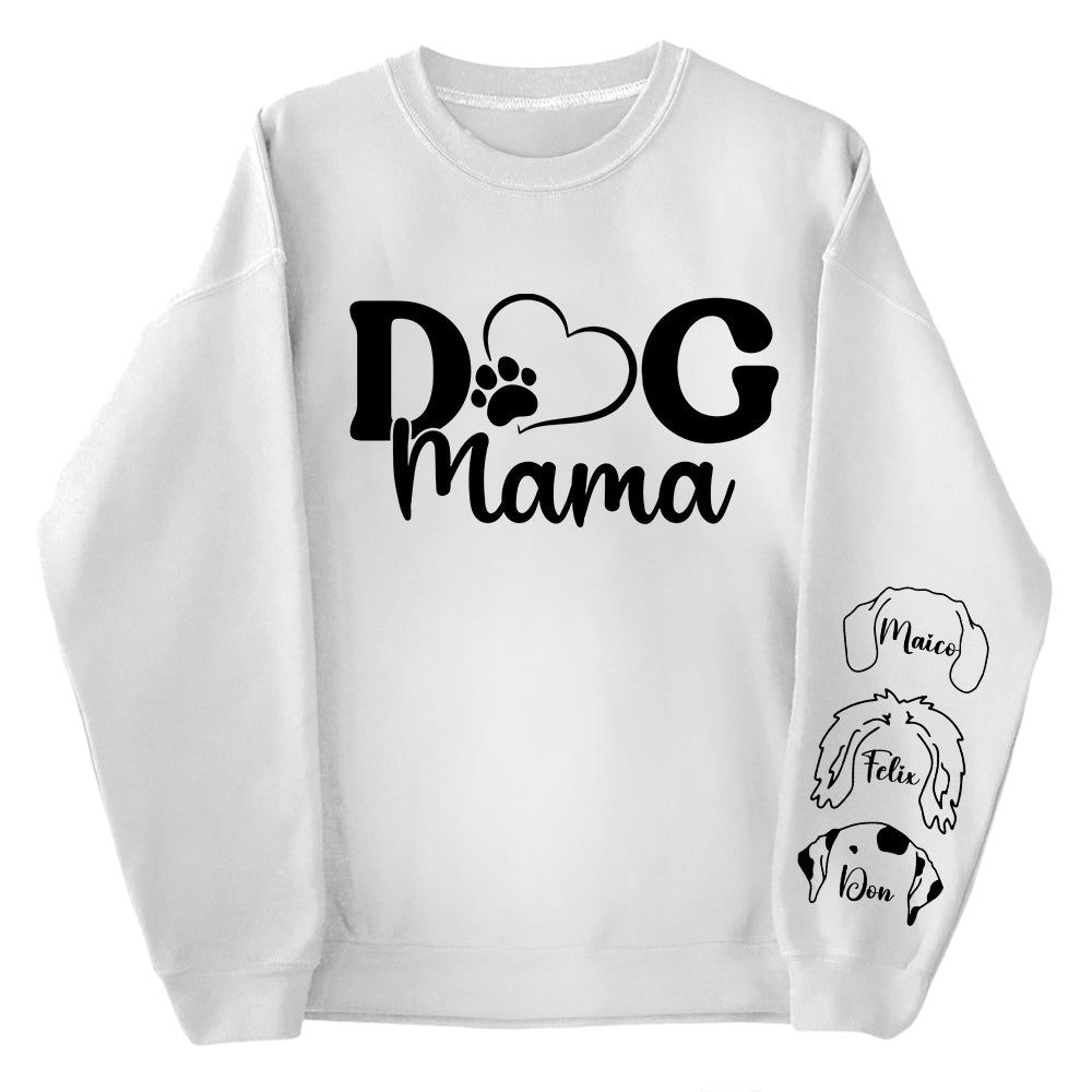 Custom Dog Mama Sweatshirt, Dog Lover Gift, Dog Sweatshirt, Custom Gift, Dog Mom Gift, Personalized Gifts, Dog Mom Hoodie