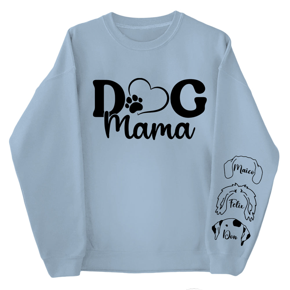Custom Dog Mama Sweatshirt, Dog Lover Gift, Dog Sweatshirt, Custom Gift, Dog Mom Gift, Personalized Gifts, Dog Mom Hoodie