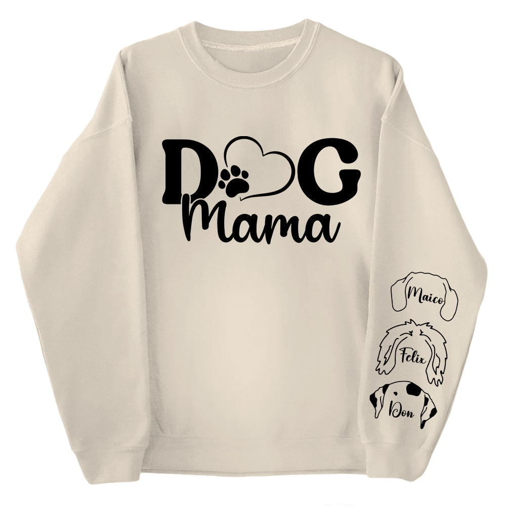 Custom Dog Mama Sweatshirt, Dog Lover Gift, Dog Sweatshirt, Custom Gift, Dog Mom Gift, Personalized Gifts, Dog Mom Hoodie