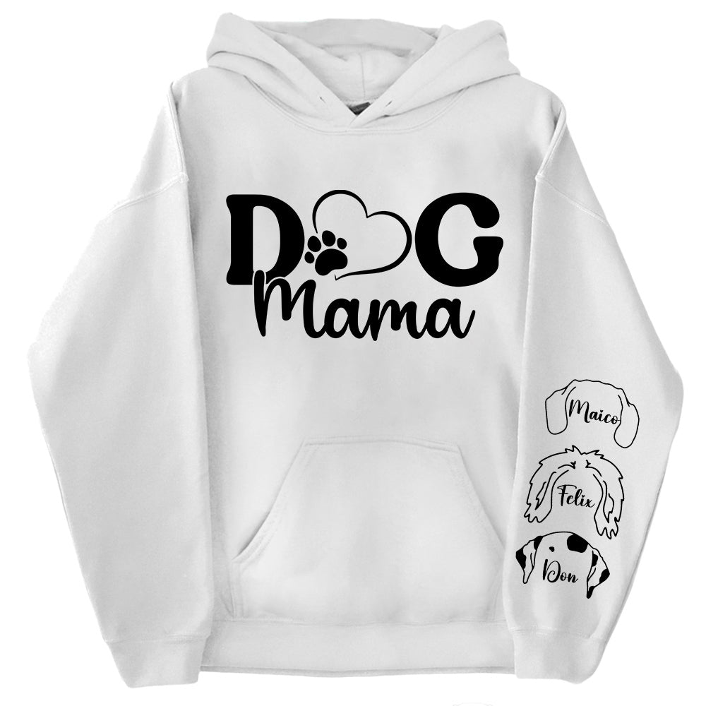 Custom Dog Mama Sweatshirt, Dog Lover Gift, Dog Sweatshirt, Custom Gift, Dog Mom Gift, Personalized Gifts, Dog Mom Hoodie