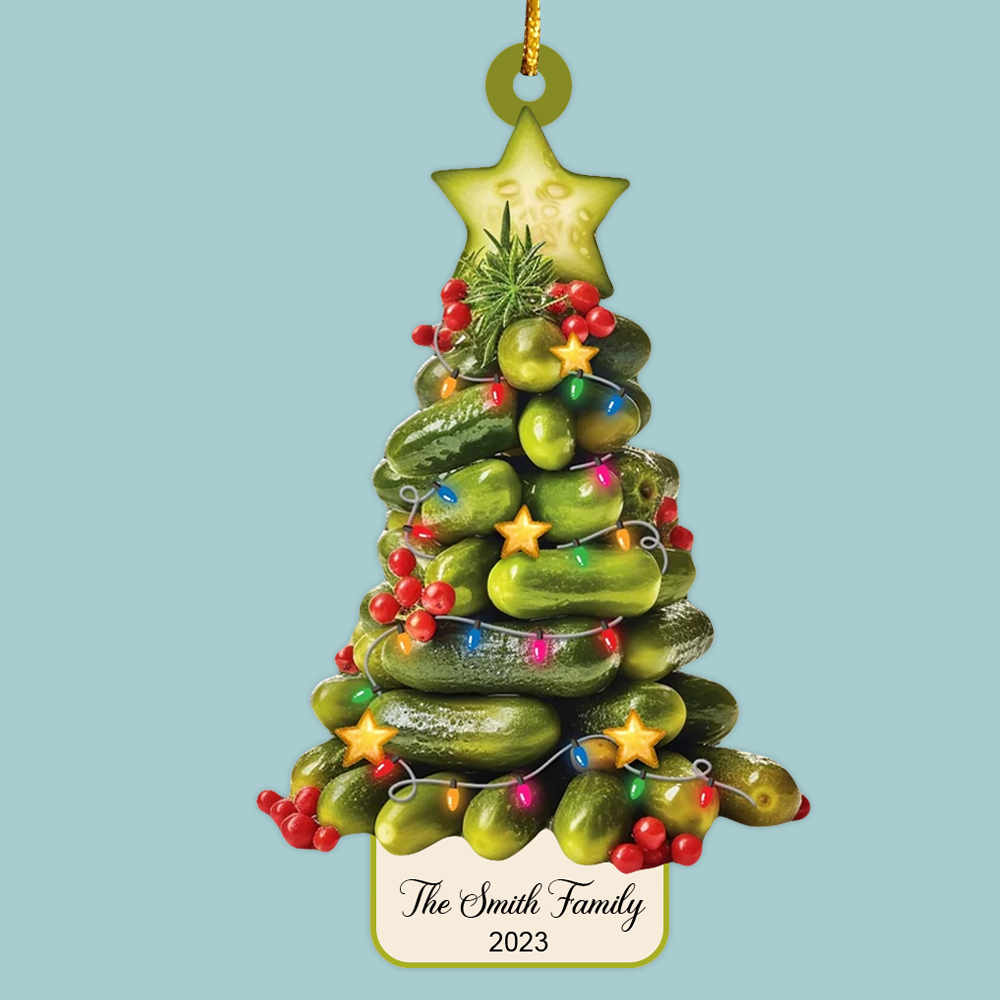 Christmas Pickles Tree Ornament, Pickles Lover Christmas Ornament, Pickle Ornament, Pickle Lover, Christmas Gifts, Christmas Pickle Ornament