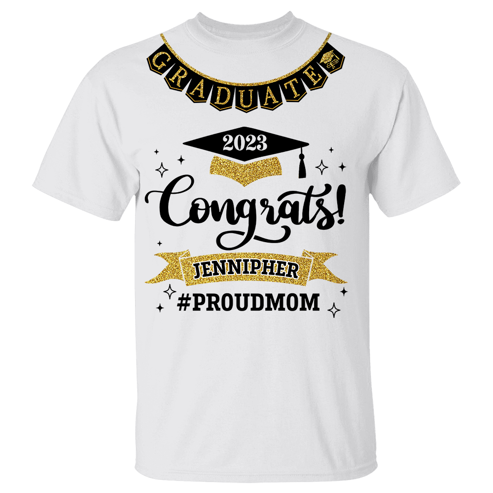 Personalized Graduation Shirts Class of 2023 Family Gifts For Family Member Proud Family Shirt K1702