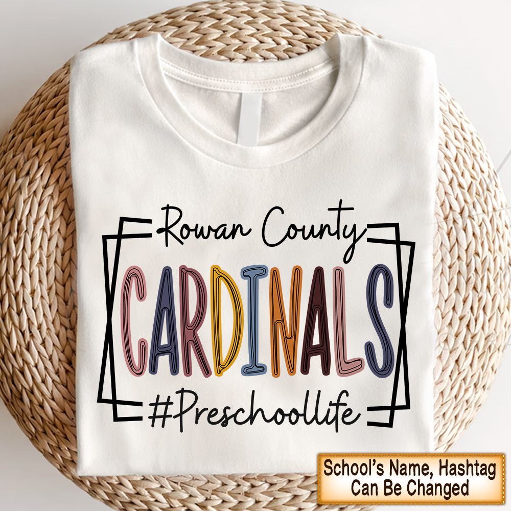Personalized T-Shirt Cardinals School Grade Level Teacher Shirt Hk10