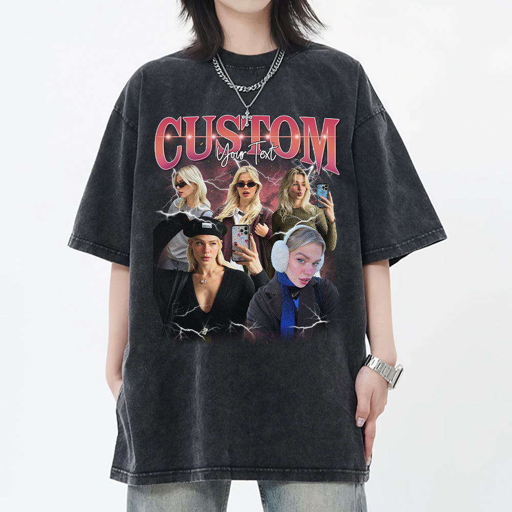 Custom Bootleg Rap Tee, Custom Photo - Vintage Graphic 90s T-shirt, Custom Photo Shirt, Custom Your Own Bootleg Idea Here, Insert Your Design