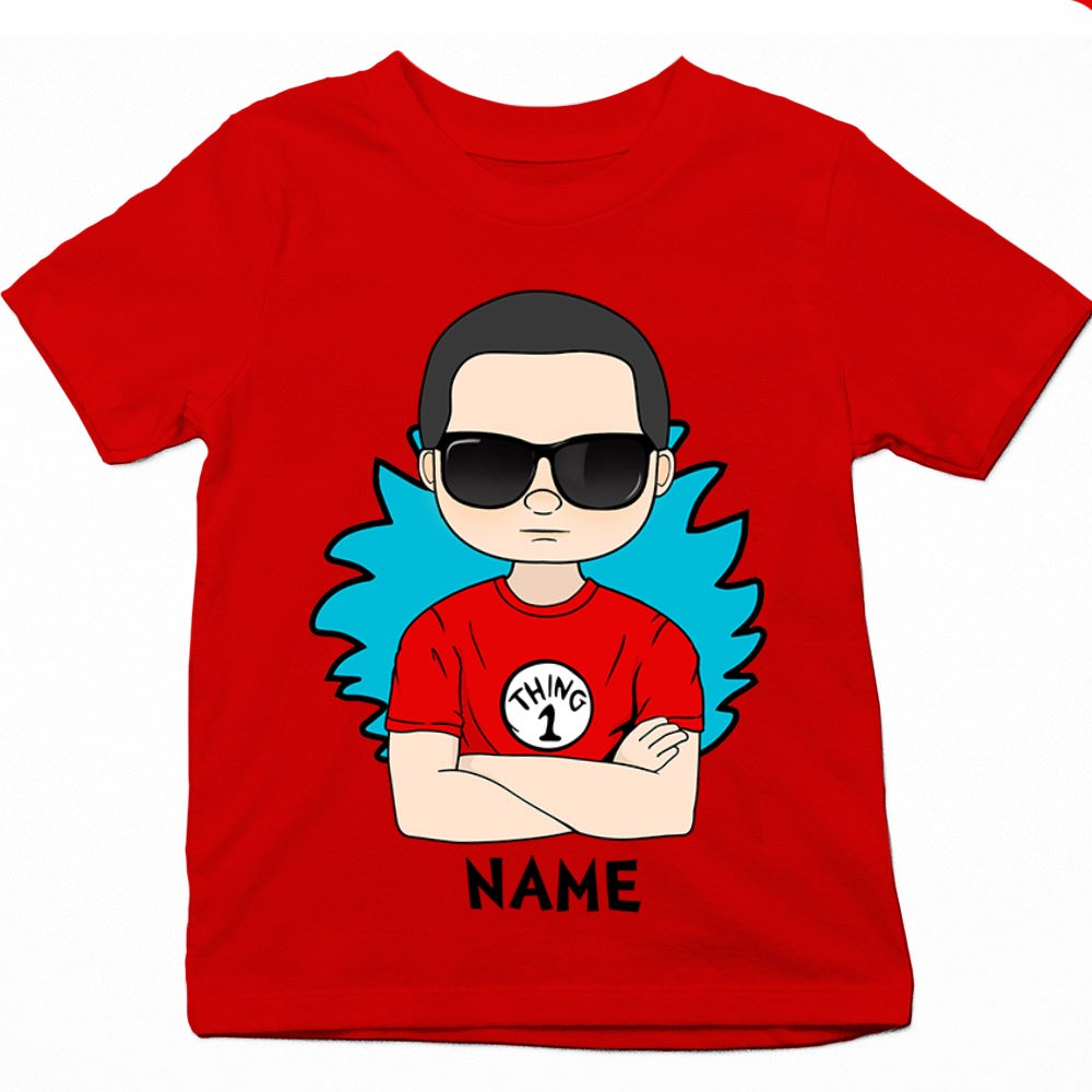Personalized Thing Number Reading Day Shirt Gifts For Kids