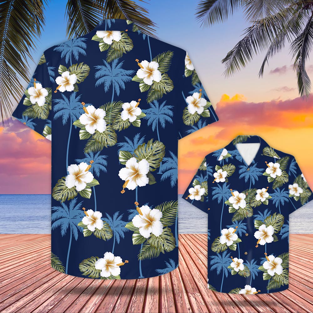 Rockies Hawaiian Shirt Hibiscus Tropical Leaf Custom Colorado