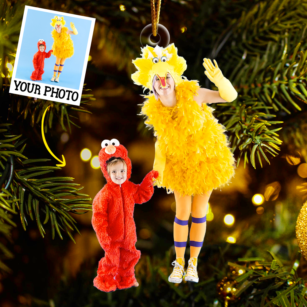 Custom Photo Ornament Gift For Family - Personalized Photo First Christmas Family Ornament