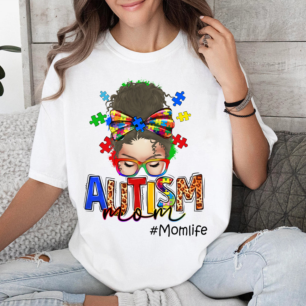 Autism Mom - Personalized Shirt For Mom, Awareness Month Shirt, Autism Acceptance, Autism Mom Support, Autism Family Shirt, Autism Awareness Shirt