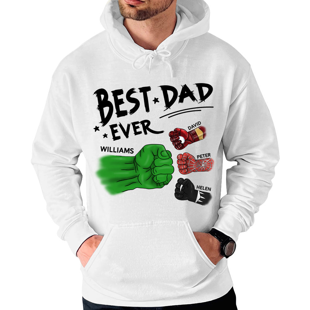 Best Dad Ever Personalized Shirt Gift For Dad - Custom Father's Day Gift - Birthday Gift Idea