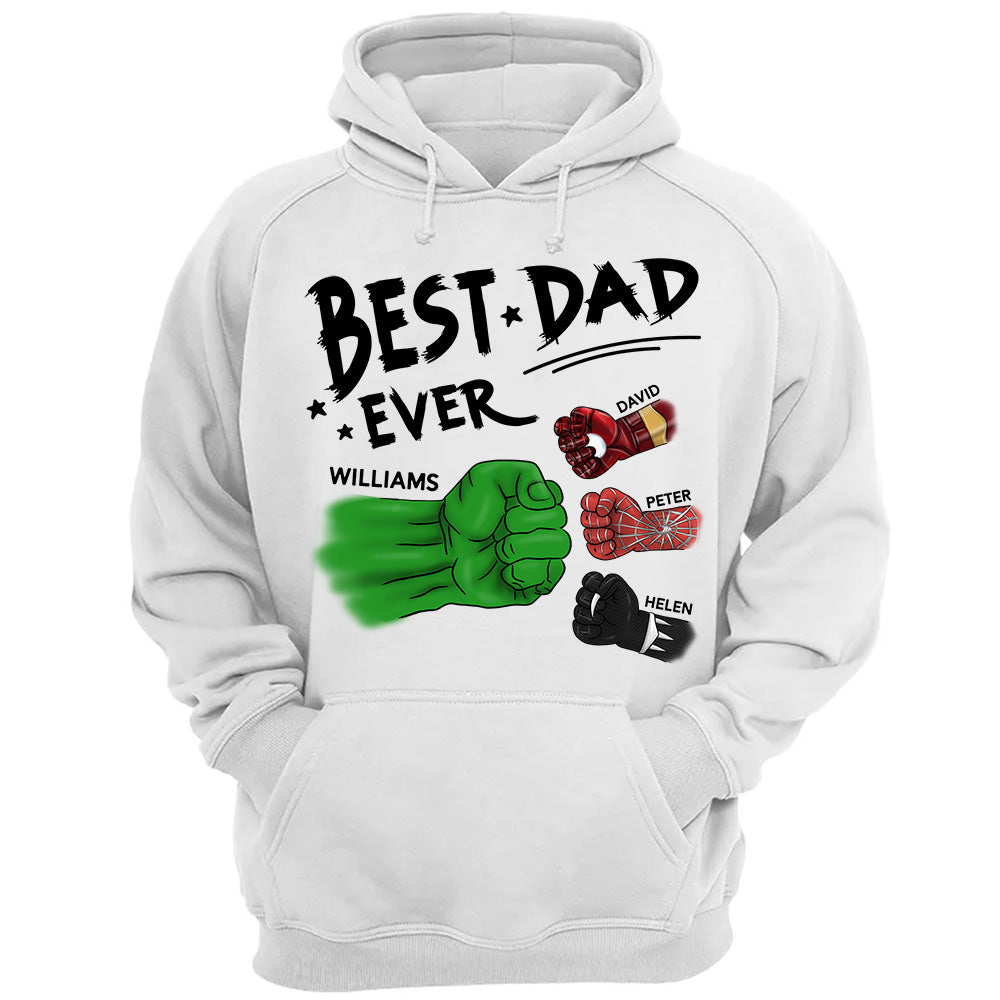 Best Dad Ever Personalized Shirt Gift For Dad - Custom Father's Day Gift - Birthday Gift Idea