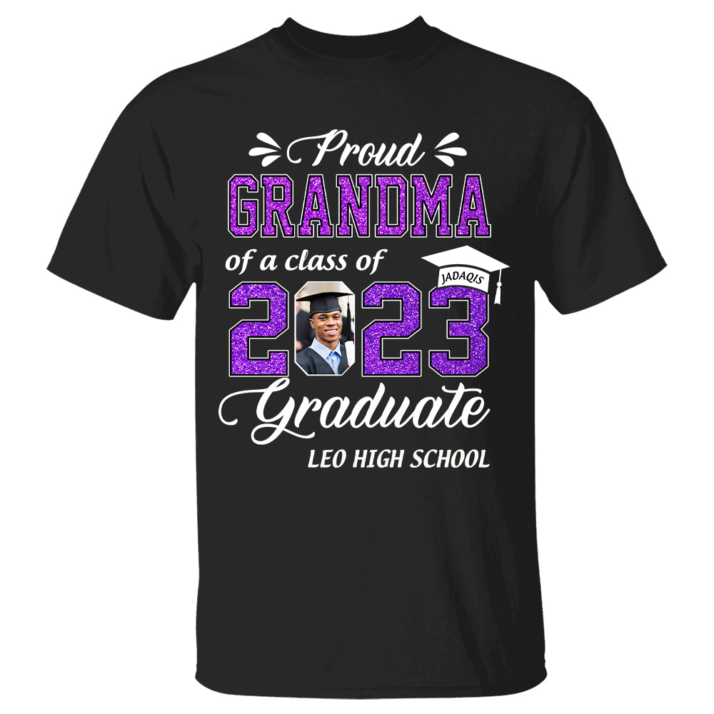 Personalized Graduation Shirts Class of 2023 for Proud Grandma in Graduation of Grandson, Granddaughter, Gift for Grandma
