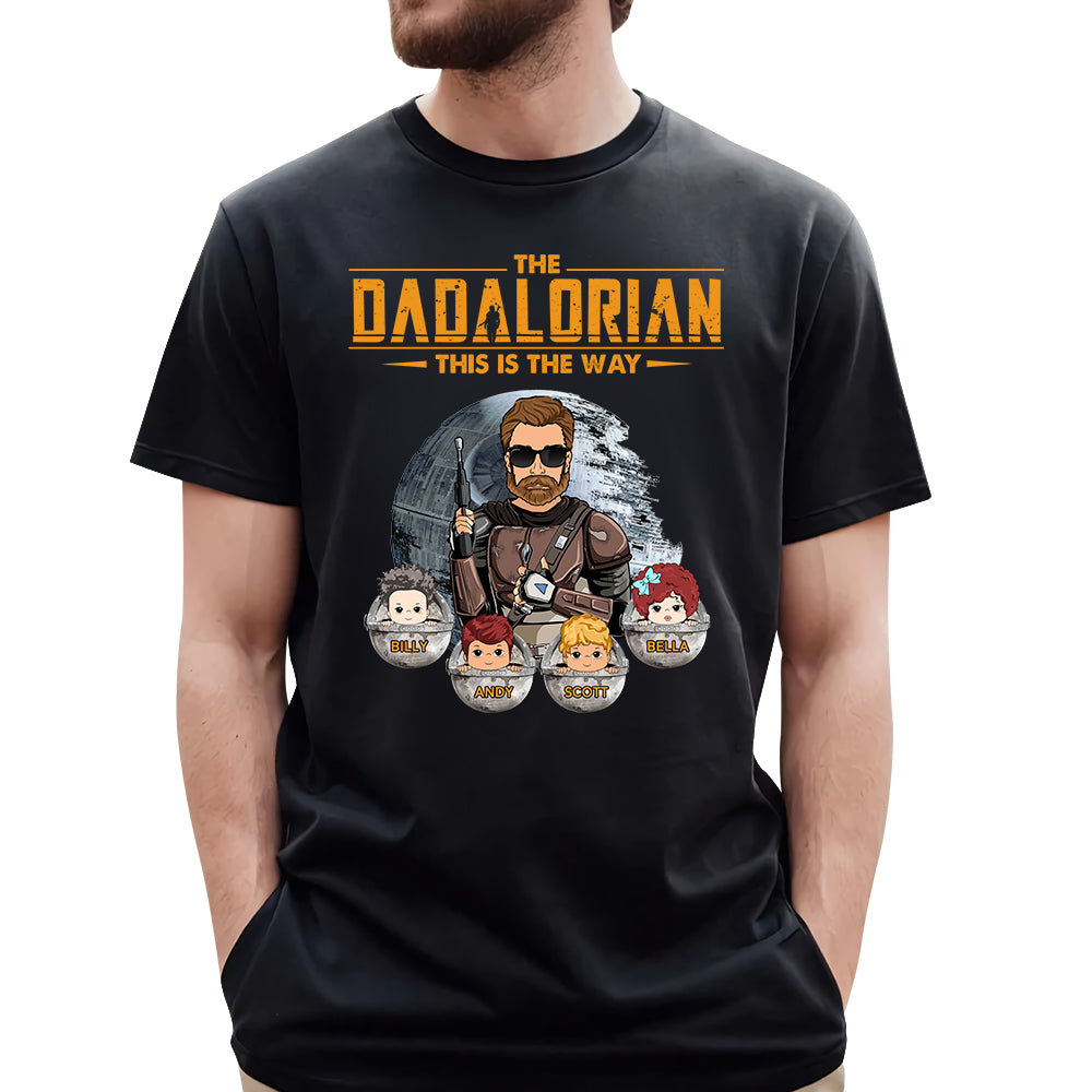 The Dadalorian This Is The Way - Custom Shirt For Dad Mom