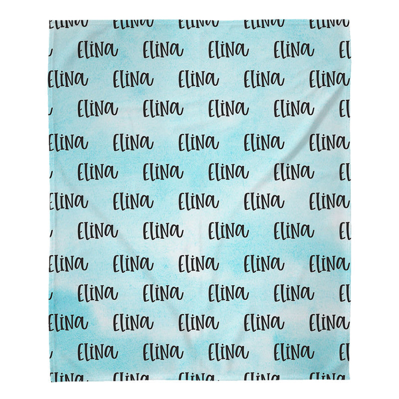 Personalized Name Black Blanket For Adult Kid Gift