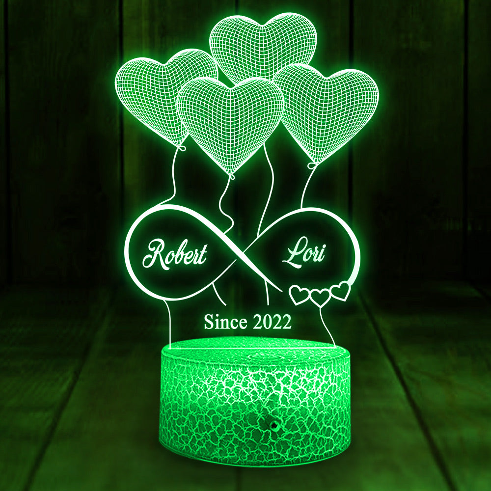 Valentines Day Gifts for Her - Personalized Night Lamp