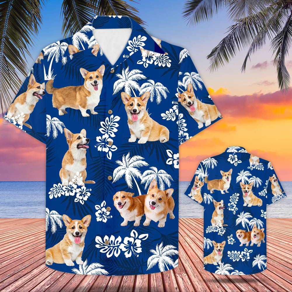 Corgi Hawaiian Shirt For Dog Lovers
