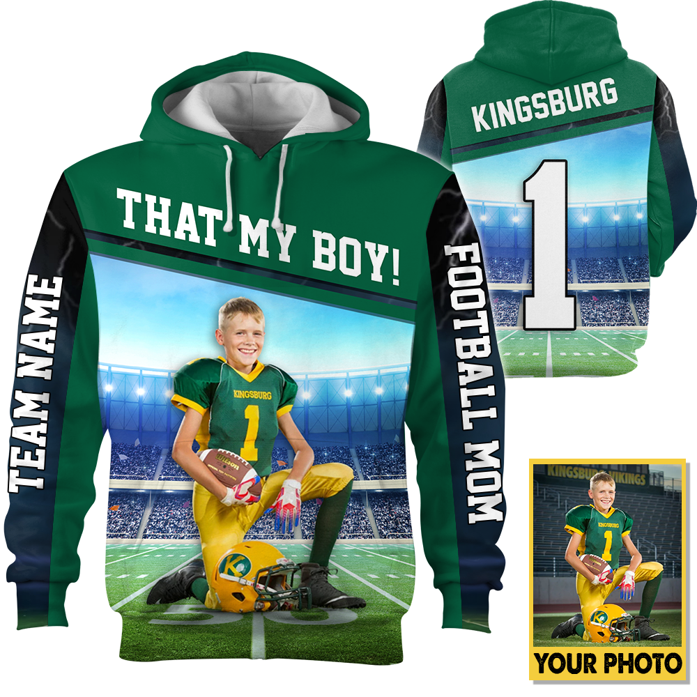 I Will Always Be Your Biggest Fan Personalized All Over Print Shirt For Football Mom Grandma Sport Family K1702