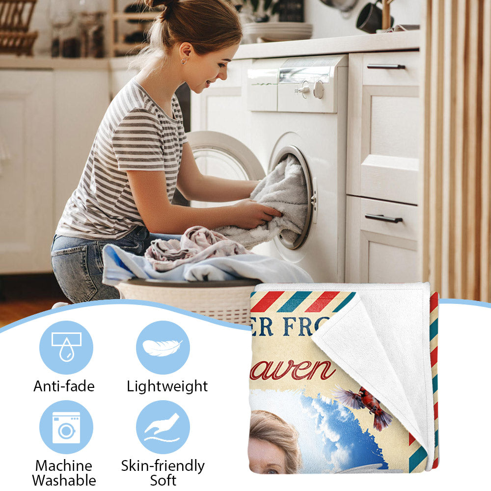 A Letter From Heaven - Personalized Memorial Blanket For Family