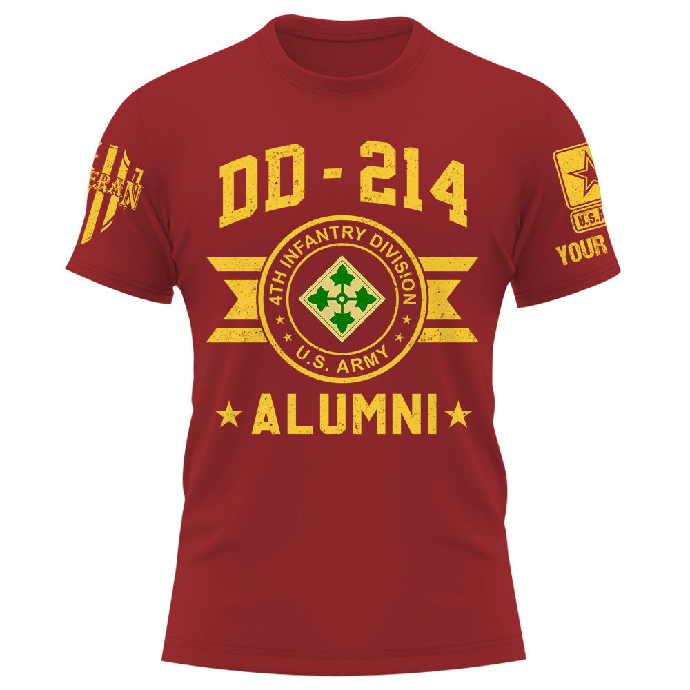 DD 214 Veteran Alumni Custom Division Military Shirt K1702