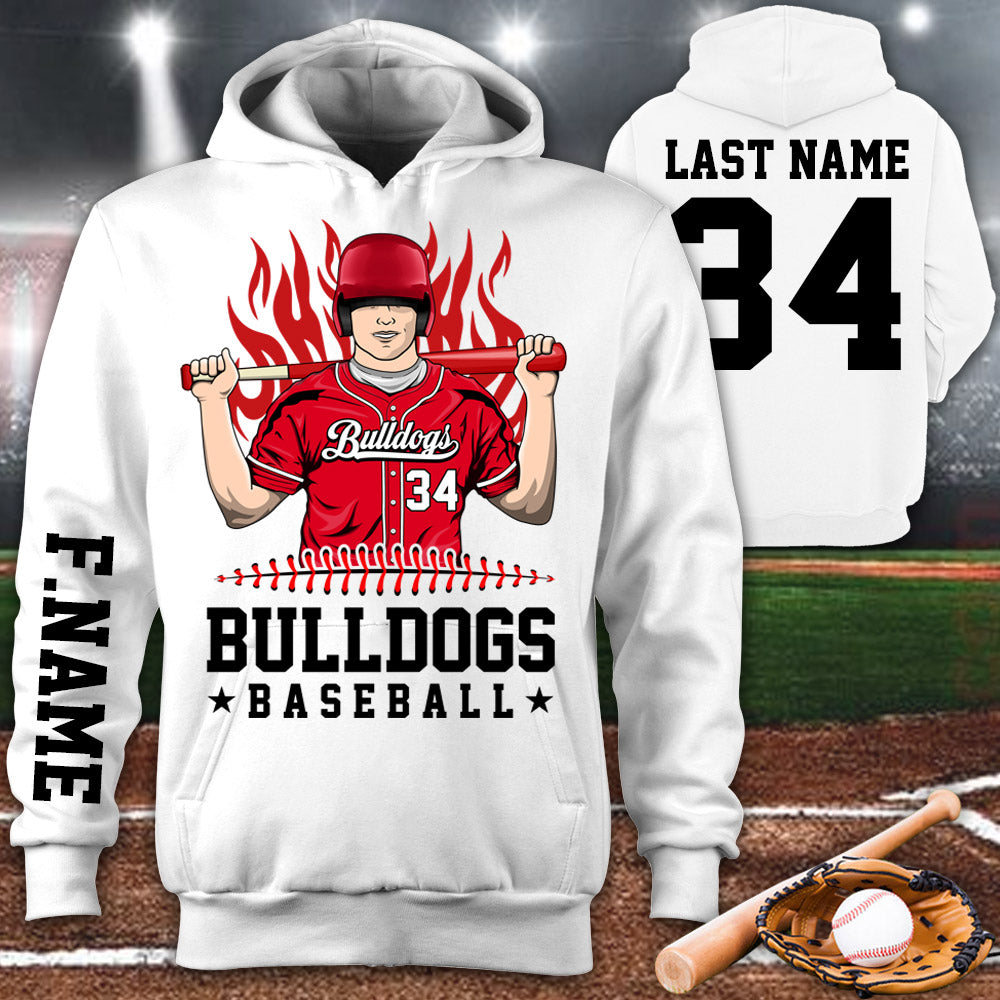 Personalized Shirt Team Name Spirit Name Baseball All Over Print Shirt For Baseball Son Mom Dad Family Game Day Shirt H2511