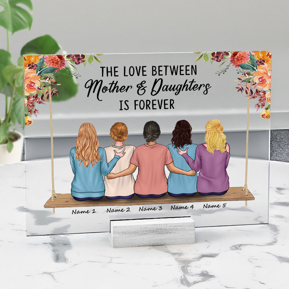 Mother And Daughter - Personalized Acrylic Plaque