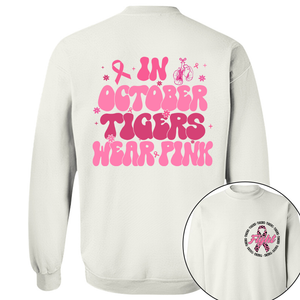 Custom in October We Wear Pink Baseball Jersey Pink Ribbon 