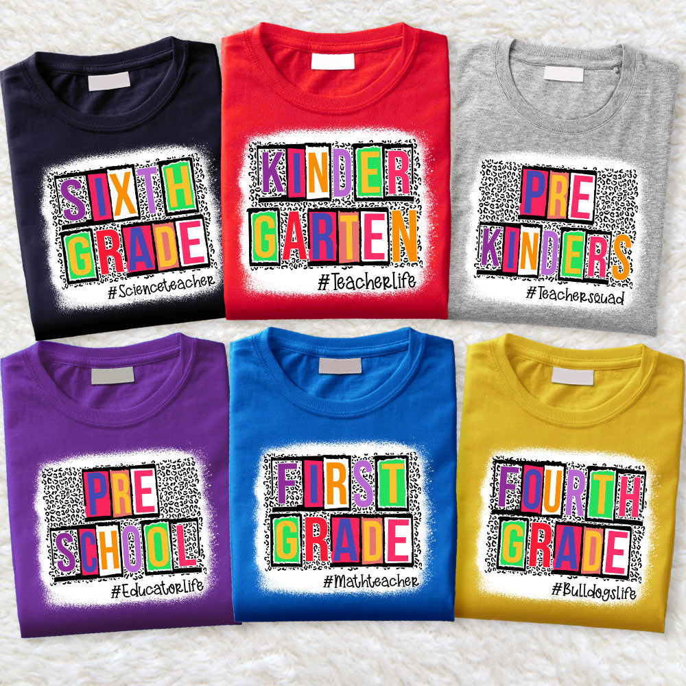 Back To School Personalized Shirt Custom School Level And Hashtag