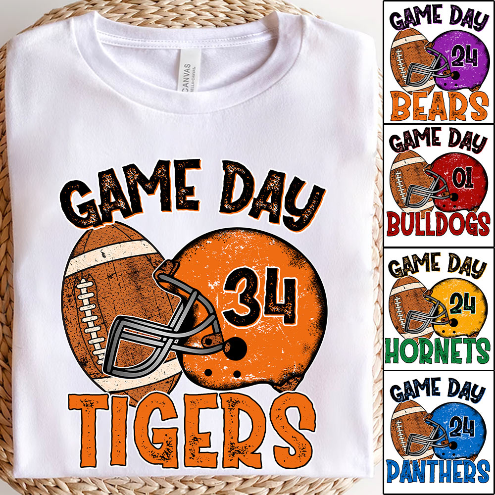 Game Day Football Personalized Shirt Custom Team Name