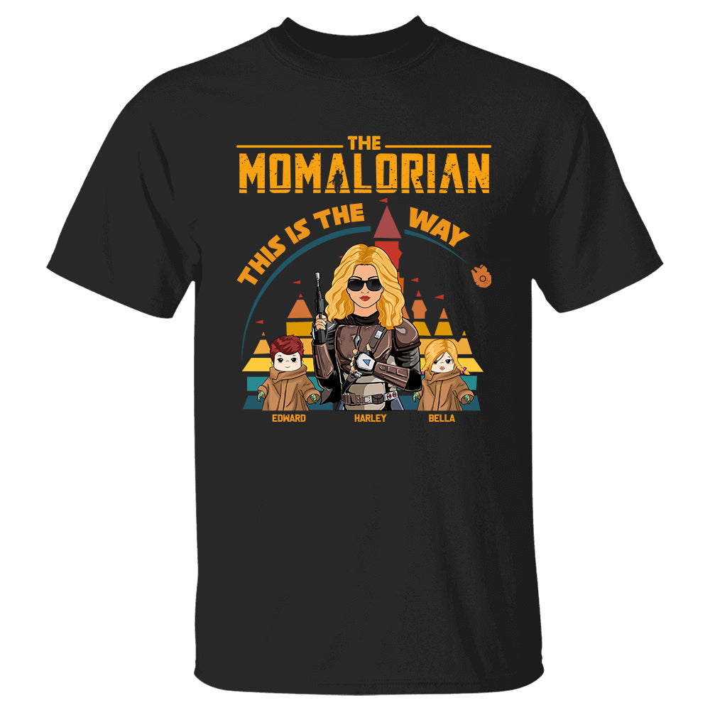 The Momalorian This Is The Way - Personalized Shirt For Mom Dad