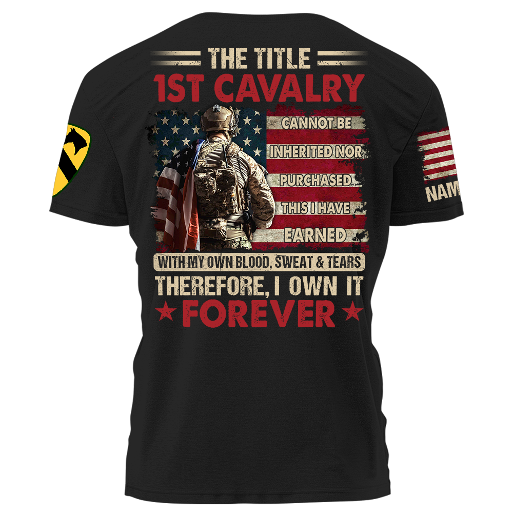 The Title Veteran Cannot Be Inherited Nor Purchased Personalized Shirt For Veteran Custom Division K1702