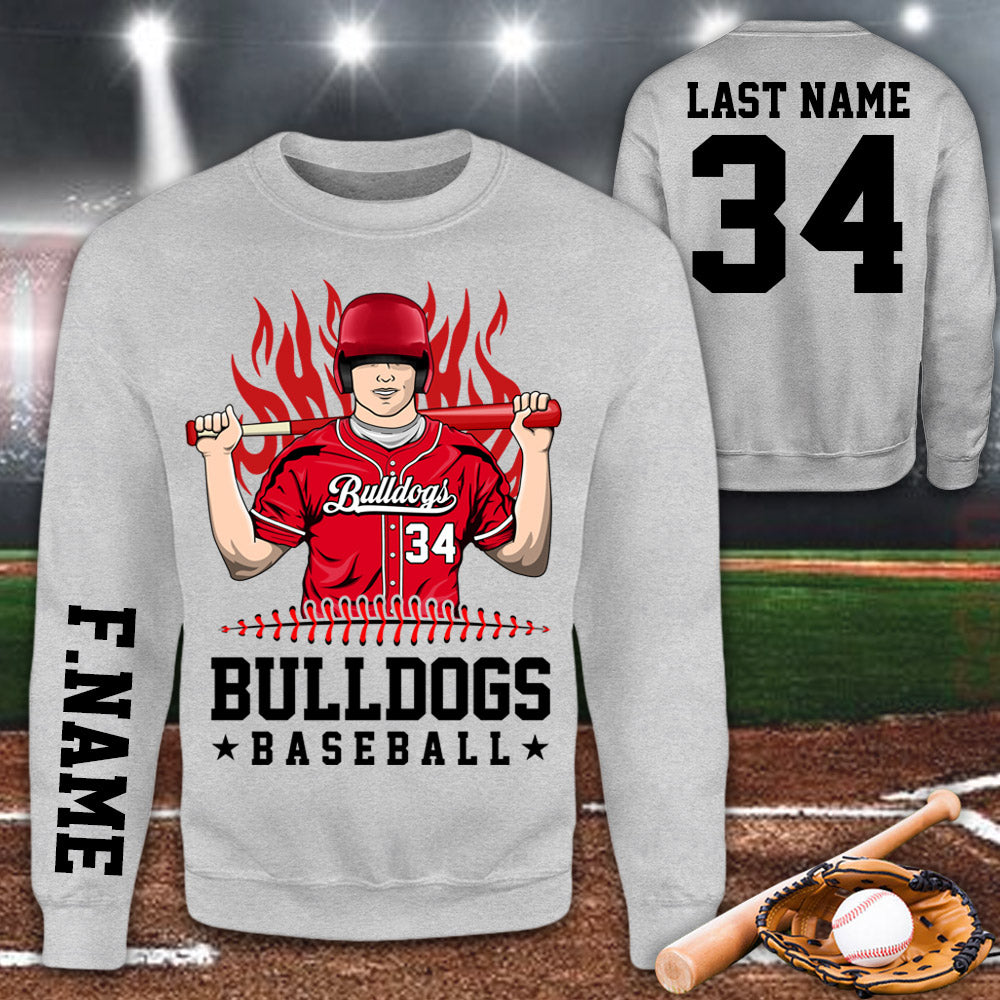 Personalized Shirt Team Name Spirit Name Baseball All Over Print Shirt For Baseball Son Mom Dad Family Game Day Shirt H2511