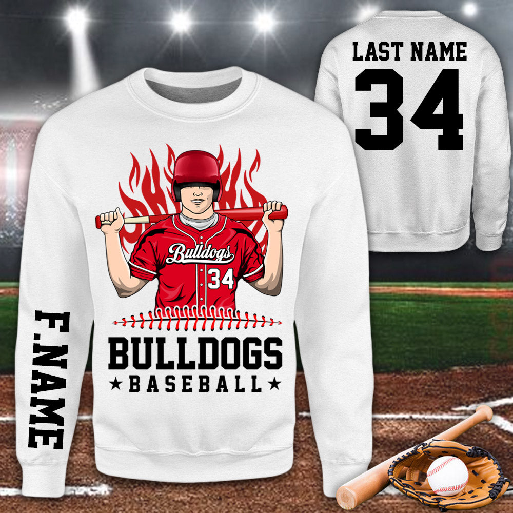 Personalized Shirt Team Name Spirit Name Baseball All Over Print Shirt For Baseball Son Mom Dad Family Game Day Shirt H2511