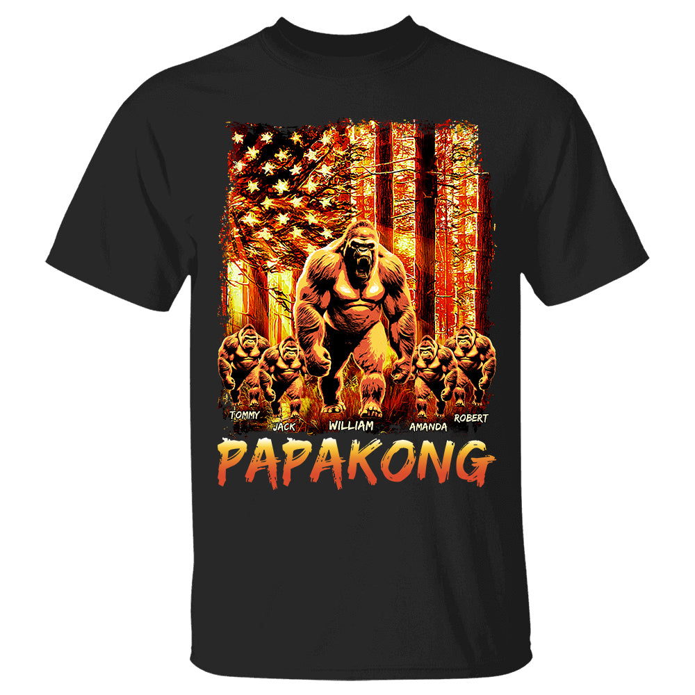 Papakong The Sun Flag Personalized Shirt For Dad Grandpa Father's Day Gift H2511