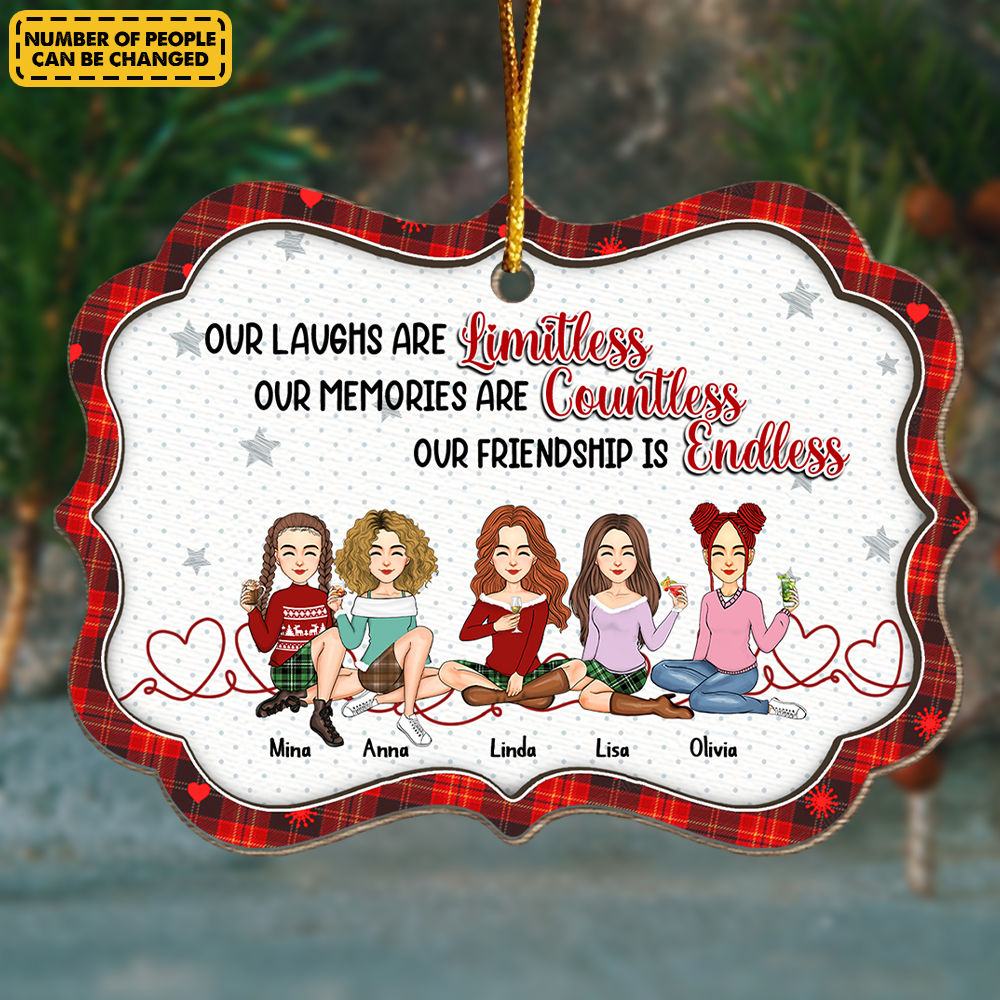 Let The Good Times Roll - Bestie Personalized Custom Ornament - Christmas Gift For Best Friends, BFF, Sisters