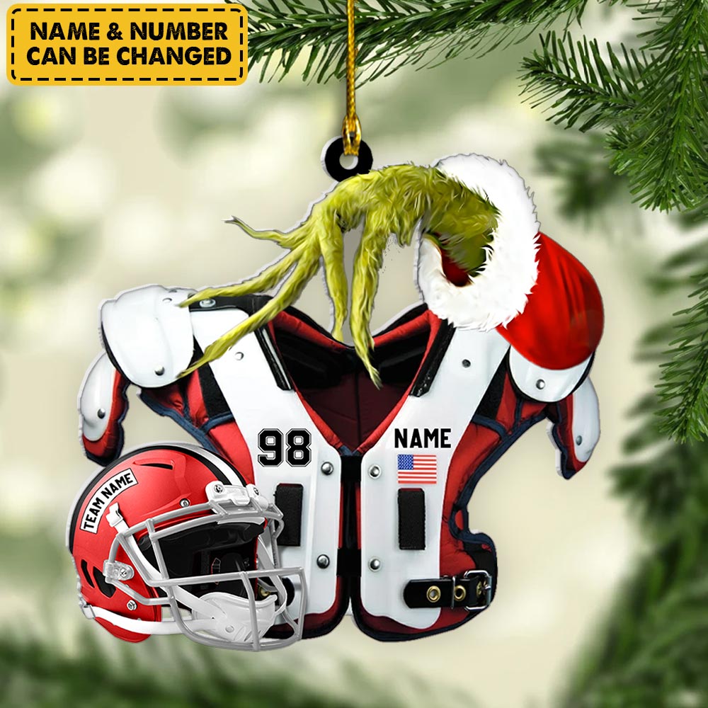 Shoulder Pads Helmet Acrylic Ornament Gifts For Football Player Football Lovers