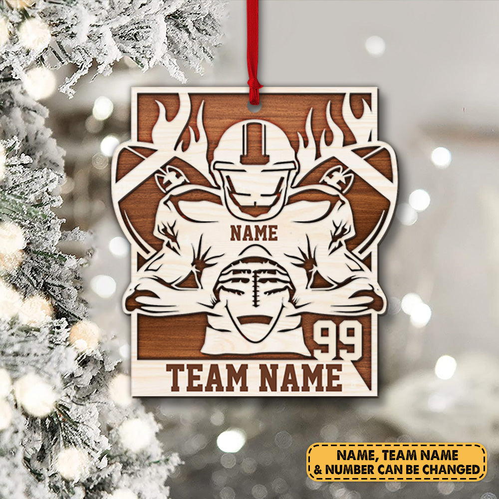 Christmas Ornament For Football Team Personalized Ornament Gift For Football Player Football Lovers H2511