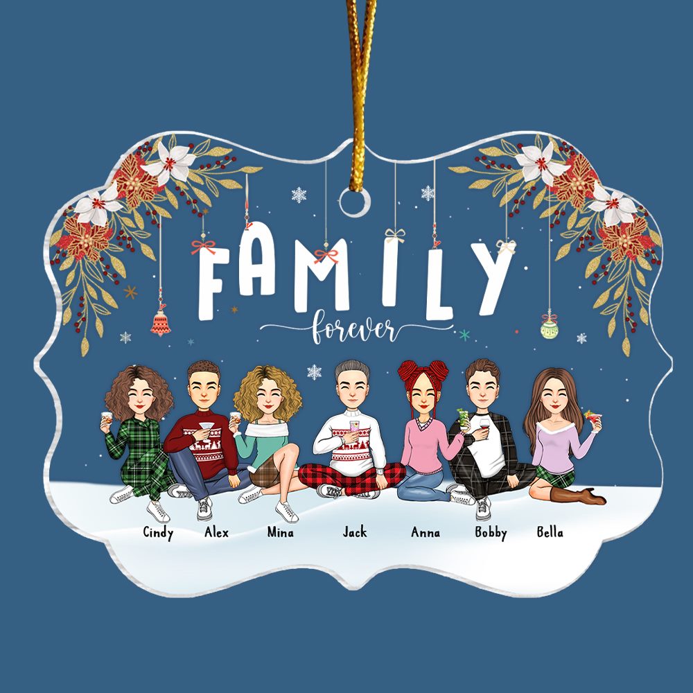 Family Forever Personalized Christmas Ornament Gift For Loved One