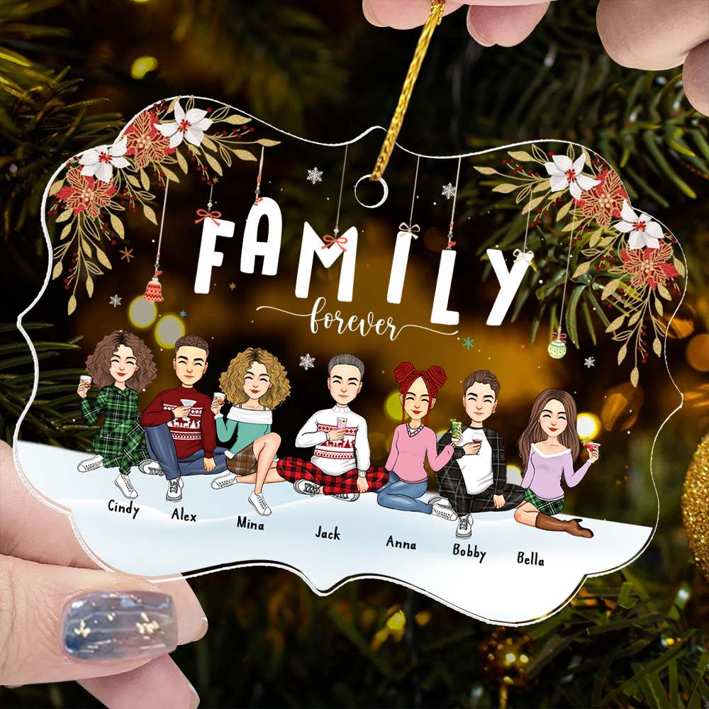 Family Forever Personalized Christmas Ornament Gift For Loved One
