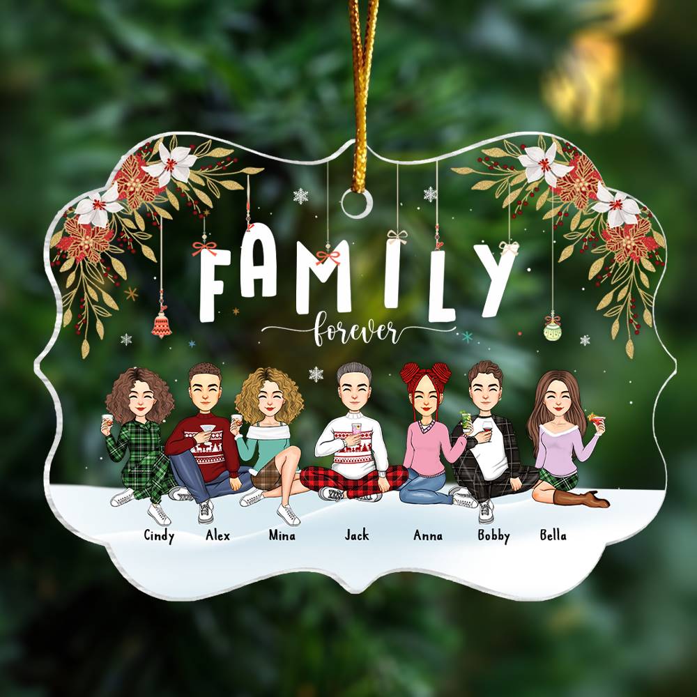 Family Forever Personalized Christmas Ornament Gift For Loved One