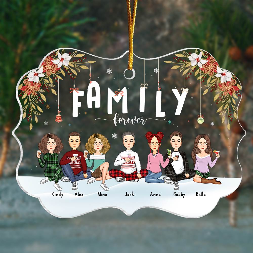 Family Forever Personalized Christmas Ornament Gift For Loved One