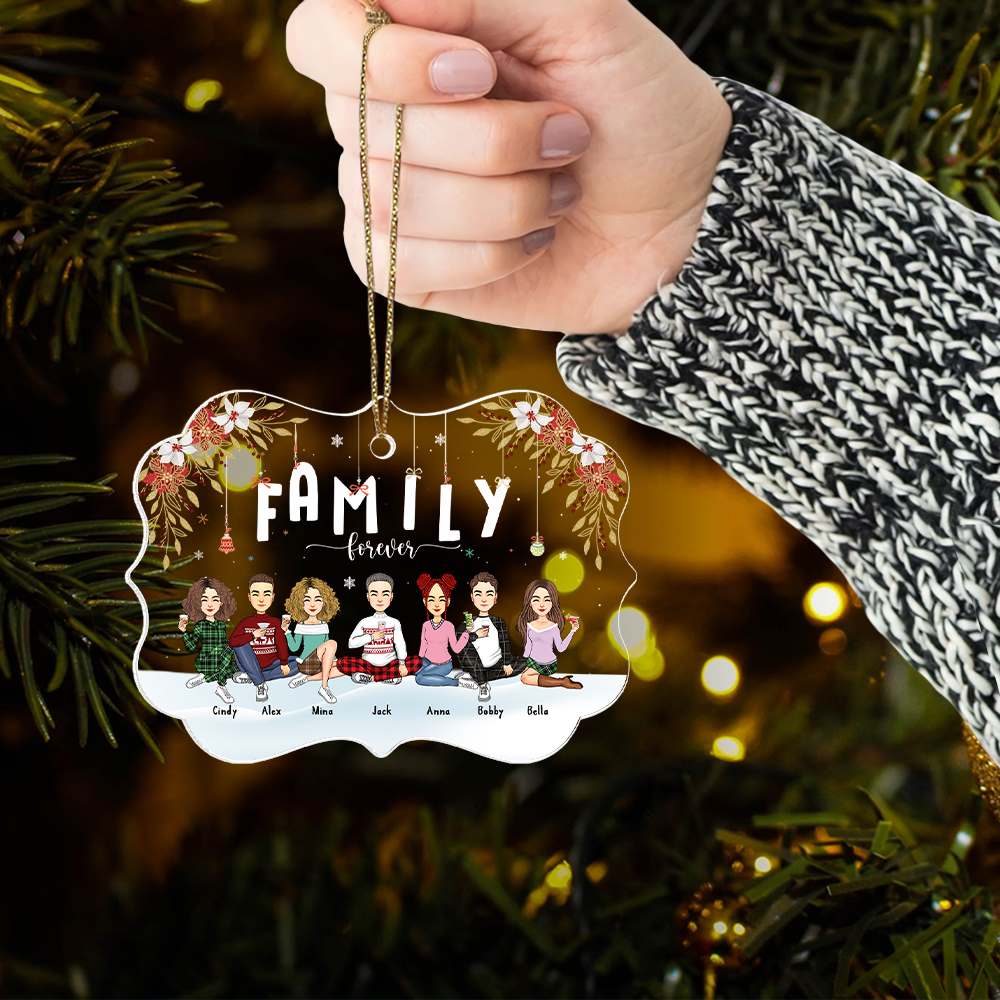 Family Forever Personalized Christmas Ornament Gift For Loved One