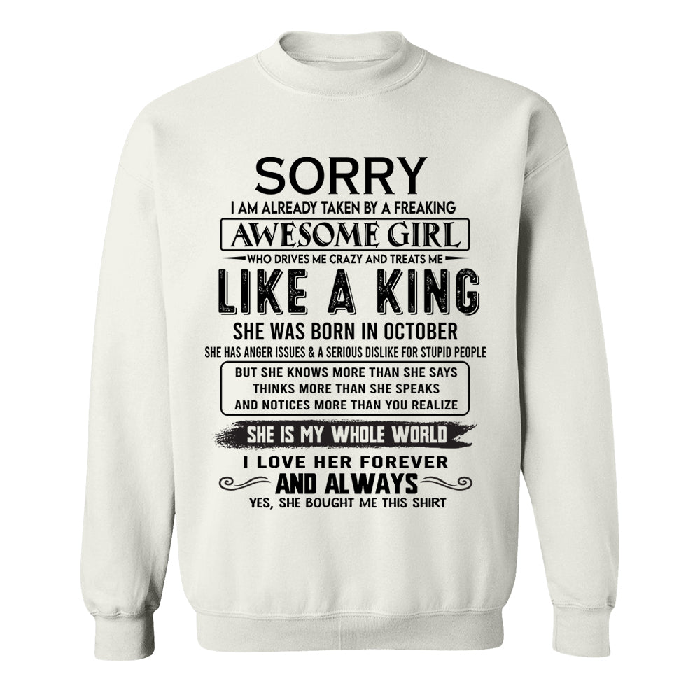 Awesome Girl Born In October - Special Gift For Your Boyfriend, Husband