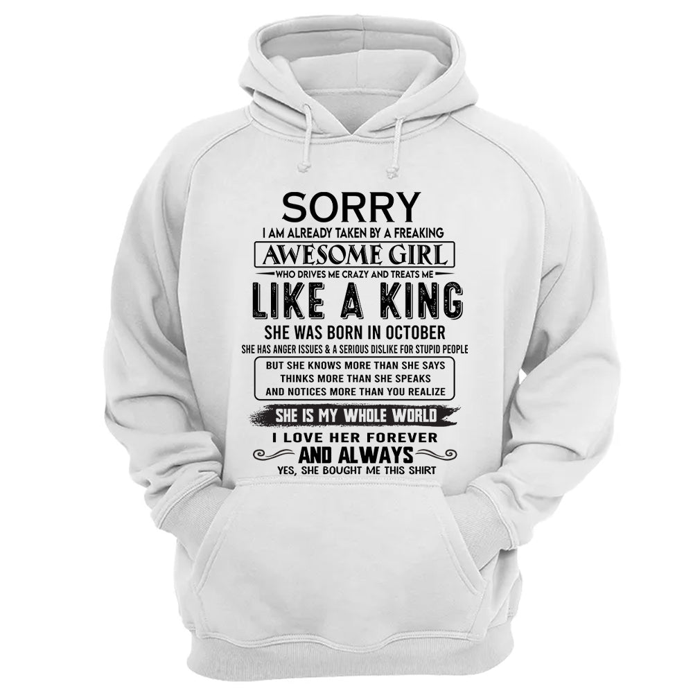 Awesome Girl Born In October - Special Gift For Your Boyfriend, Husband