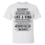 Awesome Girl Born In October - Special Gift For Your Boyfriend, Husband