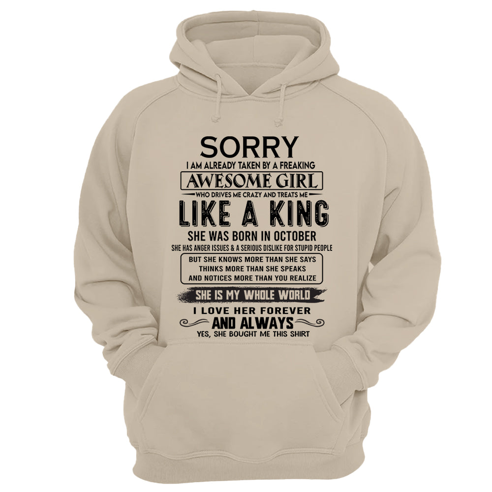 Awesome Girl Born In October - Special Gift For Your Boyfriend, Husband