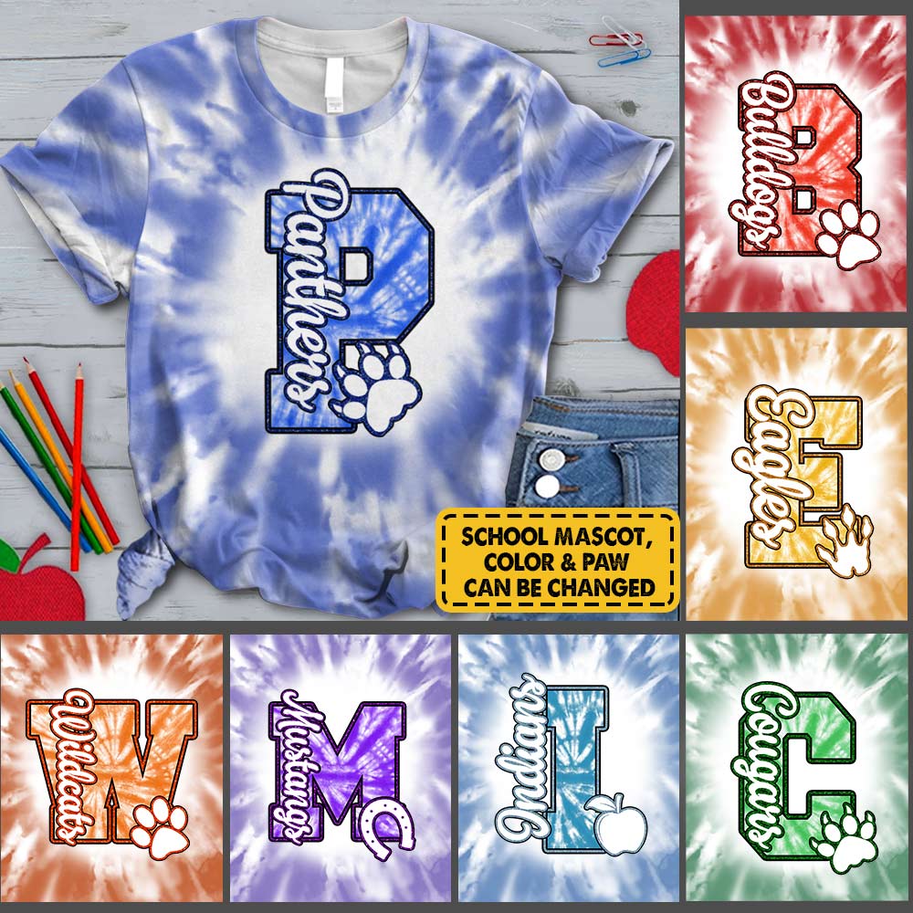 Personalized School Mascot Custom Paw All Over Print Shirt For Teacher
