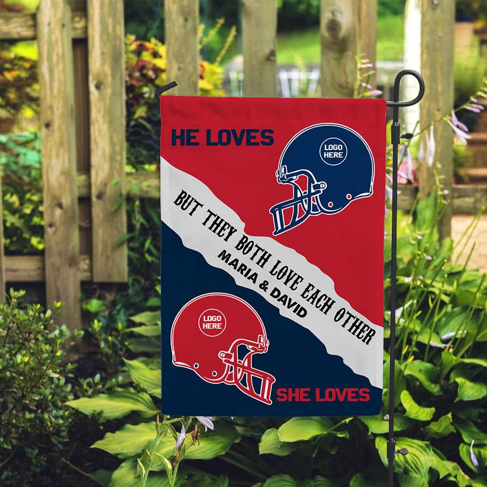 House Divided Custom Football Team - Personalized Photo Flag