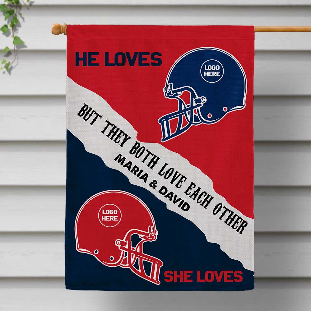 House Divided Custom Football Team - Personalized Photo Flag