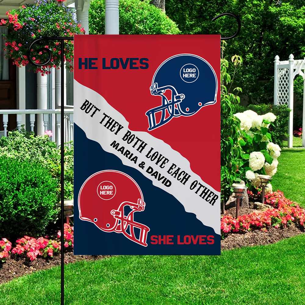 House Divided Custom Football Team - Personalized Photo Flag