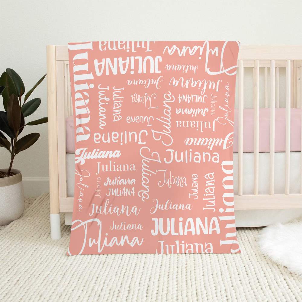 Personalized Custom Blanket, Baby Girl Blanket, Name Blanket, Girl Blanket Gift, Baby Blanket, Kids Blanket, Personalized Gift, Custom Gift