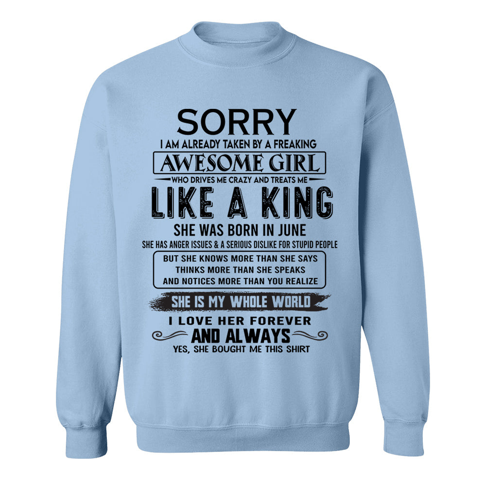 Awesome Girl Born In June - Special Gift For Your Boyfriend, Husband